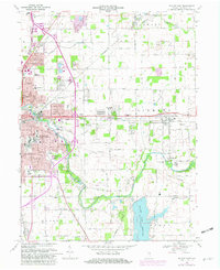 Download a high-resolution, GPS-compatible USGS topo map for Muncie East, IN (1982 edition)