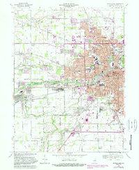 Download a high-resolution, GPS-compatible USGS topo map for Muncie West, IN (1988 edition)
