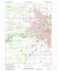 Download a high-resolution, GPS-compatible USGS topo map for Muncie West, IN (1982 edition)