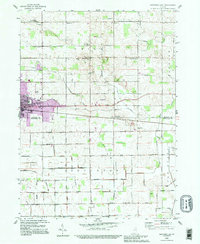 Download a high-resolution, GPS-compatible USGS topo map for Nappanee East, IN (1995 edition)