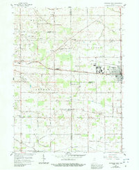 preview thumbnail of historical topo map of Marshall County, IN in 1958