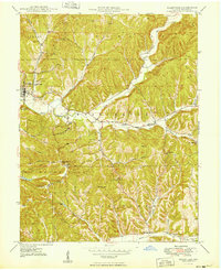Download a high-resolution, GPS-compatible USGS topo map for Nashville, IN (1949 edition)