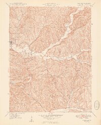 preview thumbnail of historical topo map of Nashville, IN in 1949