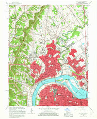 preview thumbnail of historical topo map of New Albany, IN in 1965