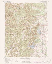preview thumbnail of historical topo map of Bartholomew County, IN in 1962