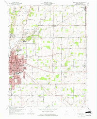 preview thumbnail of historical topo map of Henry County, IN in 1960