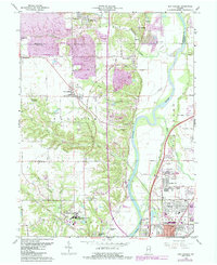 Download a high-resolution, GPS-compatible USGS topo map for New Goshen, IN (1987 edition)