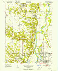 1950 Map of New Goshen, 1960 Print