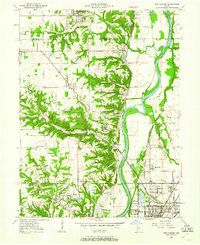 1950 Map of New Goshen, 1952 Print