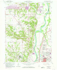 preview thumbnail of historical topo map of New Goshen, IN in 1963