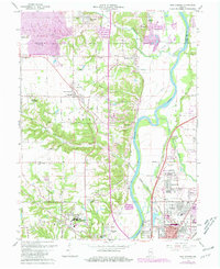 preview thumbnail of historical topo map of New Goshen, IN in 1963