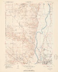 1950 Map of New Goshen, 1952 Print
