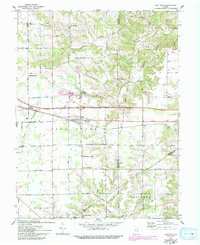 preview thumbnail of historical topo map of New Point, IN in 1961