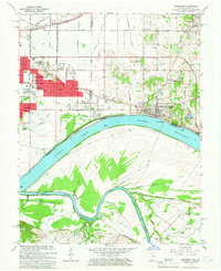 Download a high-resolution, GPS-compatible USGS topo map for Newburgh, IN (1966 edition)
