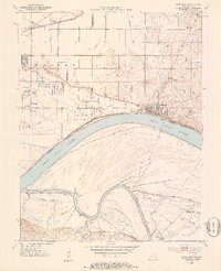 1952 Map of Newburgh, 1953 Print
