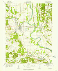 Download a high-resolution, GPS-compatible USGS topo map for Newport, IN (1957 edition)