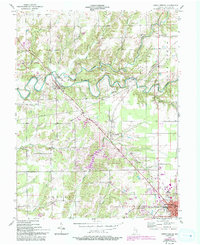 Download a high-resolution, GPS-compatible USGS topo map for North Vernon, IN (1993 edition)