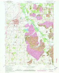 Download a high-resolution, GPS-compatible USGS topo map for Oakland City, IN (1981 edition)