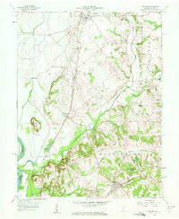 Download a high-resolution, GPS-compatible USGS topo map for Oaktown, IN (1959 edition)