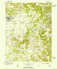 Download a high-resolution, GPS-compatible USGS topo map for Odon, IN (1953 edition)
