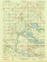 1947 Map of Oliver Lake