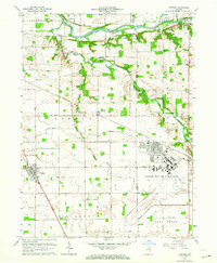 Download a high-resolution, GPS-compatible USGS topo map for Onward, IN (1964 edition)
