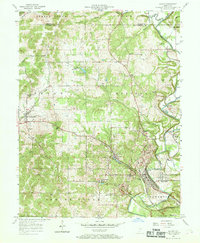 preview thumbnail of historical topo map of Oolitic, IN in 1957