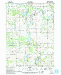 Download a high-resolution, GPS-compatible USGS topo map for Orland, IN (1993 edition)