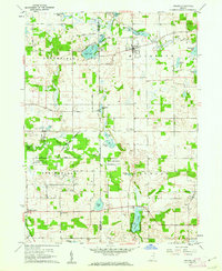 preview thumbnail of historical topo map of Orland, IN in 1960