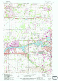 Download a high-resolution, GPS-compatible USGS topo map for Osceola, IN (1994 edition)