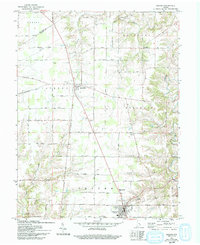 1961 Map of Osgood, IN, 1993 Print