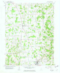 1961 Map of Osgood, IN, 1963 Print