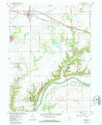 Download a high-resolution, GPS-compatible USGS topo map for Otterbein, IN (1987 edition)