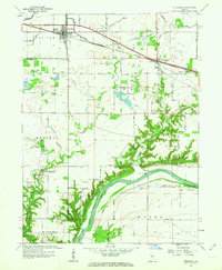 preview thumbnail of historical topo map of Otterbein, IN in 1961