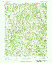 preview thumbnail of historical topo map of Owen County, IN in 1956