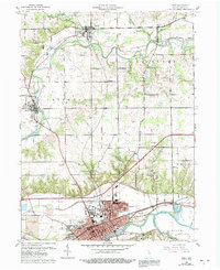 Download a high-resolution, GPS-compatible USGS topo map for Peru, IN (1992 edition)