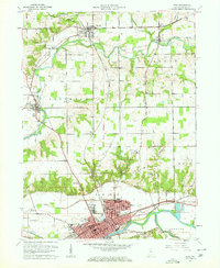 Download a high-resolution, GPS-compatible USGS topo map for Peru, IN (1962 edition)