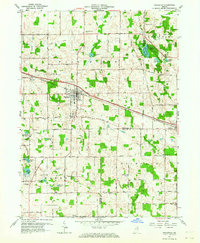 preview thumbnail of historical topo map of Pierceton, IN in 1962