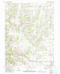 preview thumbnail of historical topo map of Ripley County, IN in 1961