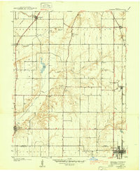preview thumbnail of historical topo map of Vigo County, IN in 1940