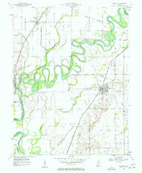 Download a high-resolution, GPS-compatible USGS topo map for Plainville, IN (1958 edition)