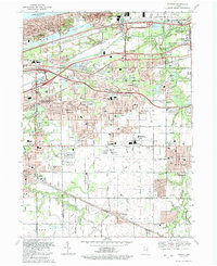 Download a high-resolution, GPS-compatible USGS topo map for Portage, IN (1992 edition)