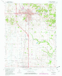 preview thumbnail of historical topo map of Princeton, IN in 1959