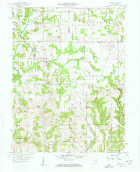preview thumbnail of historical topo map of Owen County, IN in 1958