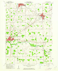 Download a high-resolution, GPS-compatible USGS topo map for Redkey, IN (1962 edition)