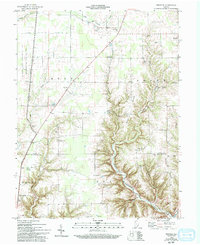 Download a high-resolution, GPS-compatible USGS topo map for Rexville, IN (1993 edition)