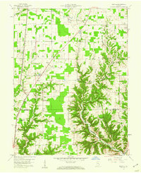 Download a high-resolution, GPS-compatible USGS topo map for Rexville, IN (1960 edition)