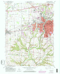 1960 Map of Richmond, 1982 Print