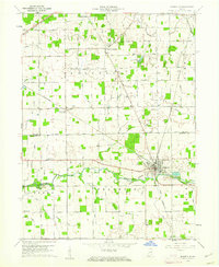 preview thumbnail of historical topo map of Ridgeville, IN in 1960