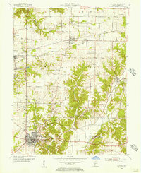 1955 Map of Rockville, 1956 Print